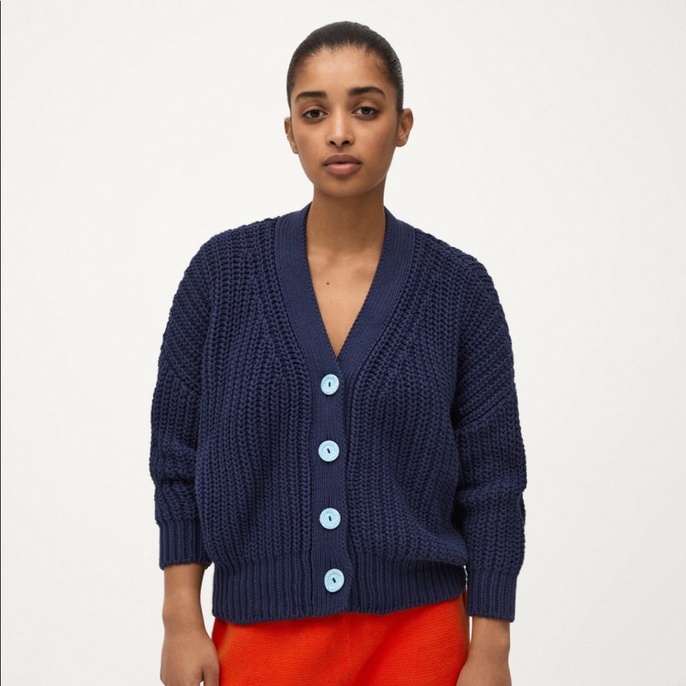 Babaa no 18 cardigan navy - worn twice
